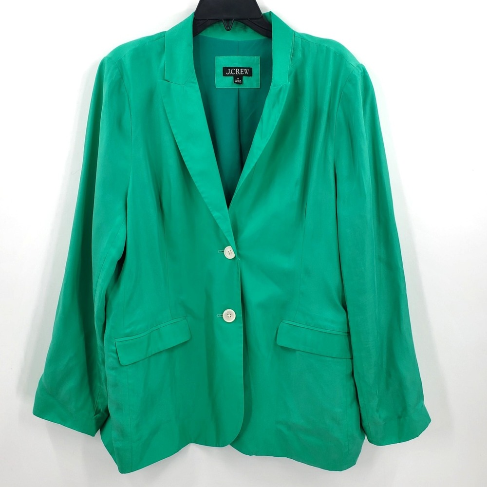 J. Crew Limited Edition Drapey Long Sleeve Parke Blazer Size 16